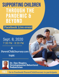 Flyer: Facebook Live Event - September 2020